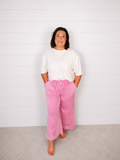 Pink Acid Wash Zenana Pants