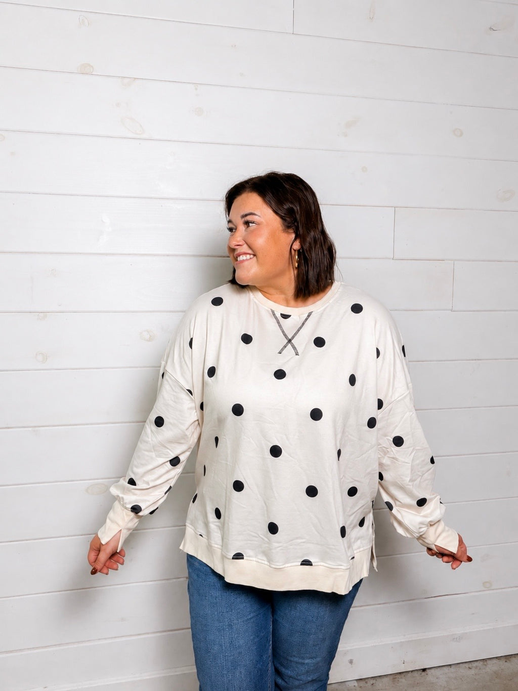 Polka Dot Sweatshirt