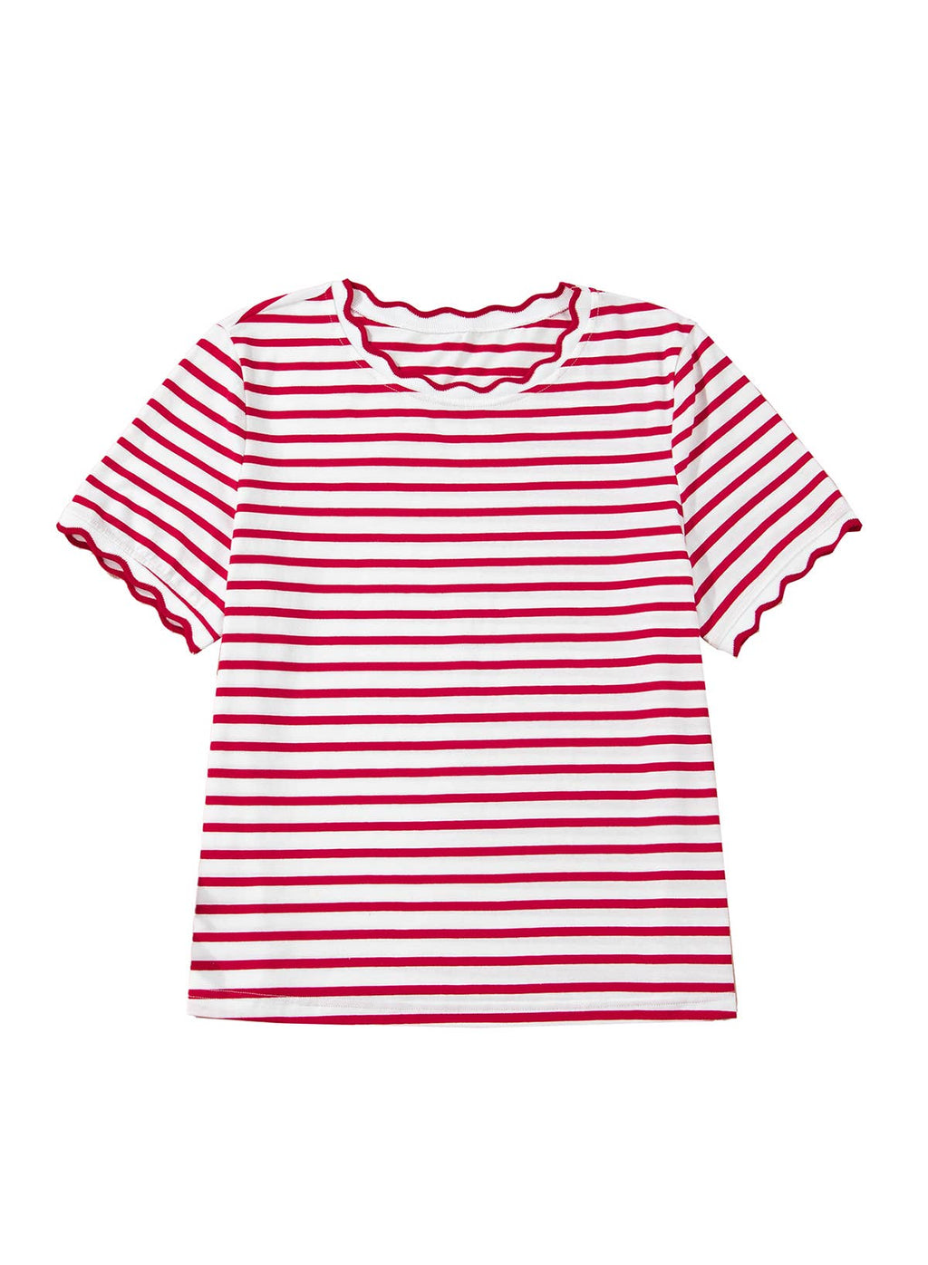 American Honey Scalloped Top