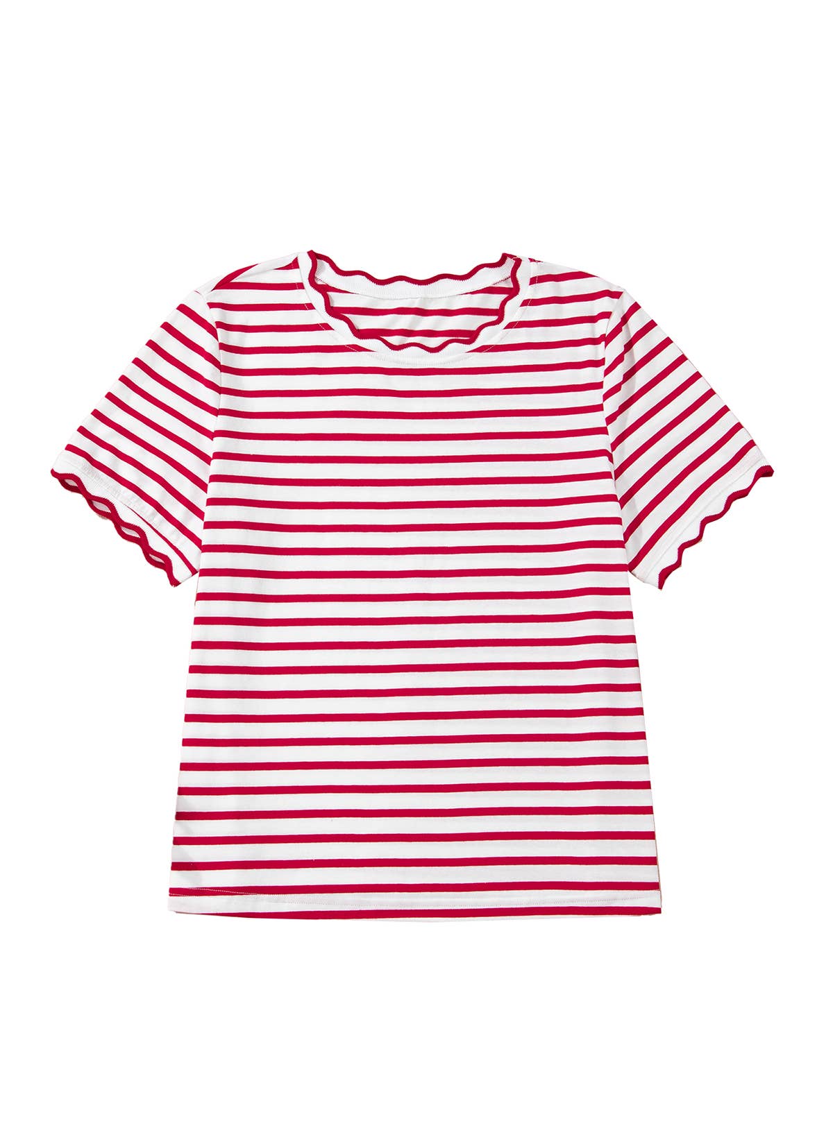 American Honey Scalloped Top